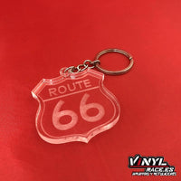 Llavero Metacrilato Route 66 - Vinyl Race