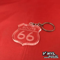 Llavero Metacrilato Route 66 - Vinyl Race