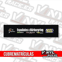 Cubre Matrículas Españoles por Nürburgring-Body Shop-VinylRace.es
