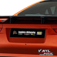 Cubre Matrículas Españoles por Nürburgring-Body Shop-VinylRace.es