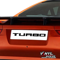 Cubre Matrículas Turbo-Body Shop-VinylRace.es