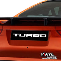 Cubre Matrículas Turbo-Body Shop-VinylRace.es