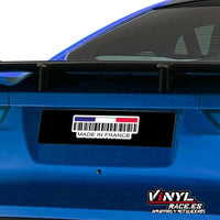 Cubre Matrículas Made In France-Body Shop-VinylRace.es