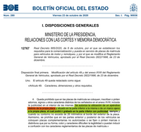 Porta Matrículas Vinilo