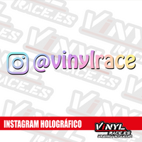 Pegatina Instagram Personalizada HOLOGRÁFICA