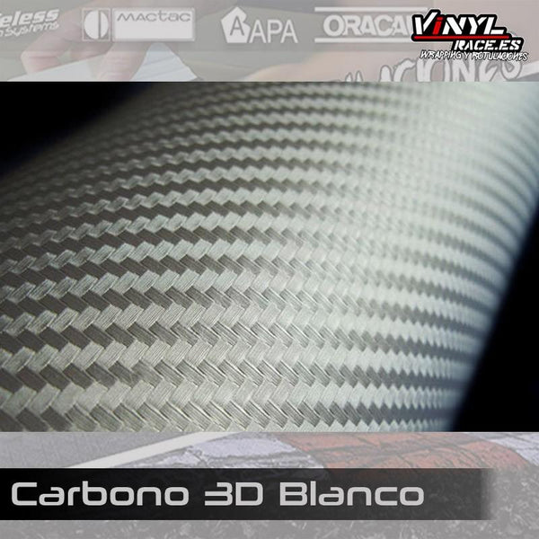 Carbono 3D Blanco-Body Shop-VinylRace.es