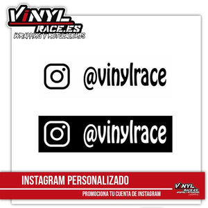 Pegatina Instagram Personalizada-Stickers / Pegatinas-VinylRace.es