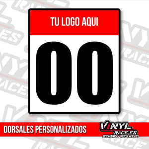 Dorsal Logo Personalizado x 2 Uds-Body Shop-VinylRace.es
