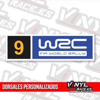 Dorsal WRC Rectangular x 2 Uds-Body Shop-VinylRace.es