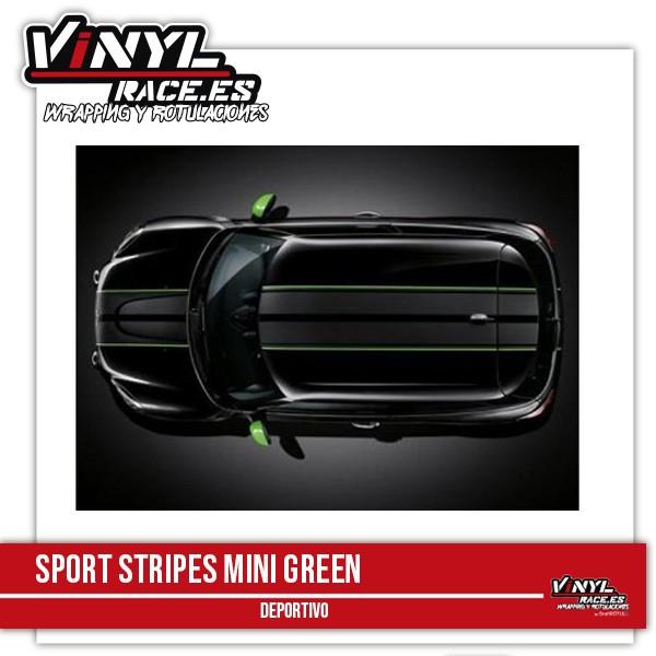 Sport Stripes MINI Green-Body Shop-VinylRace.es