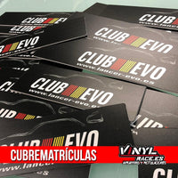 Cubre Matrículas Personalizado-Body Shop-VinylRace.es
