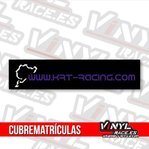 Cubre Matrículas KRT Racing-Body Shop-VinylRace.es