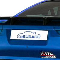 Cubre Matrículas Club Subaru-Clubs y más-VinylRace.es