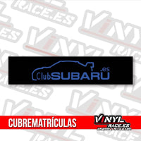 Cubre Matrículas Club Subaru-Clubs y más-VinylRace.es
