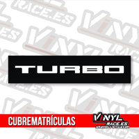 Cubre Matrículas Turbo-Body Shop-VinylRace.es
