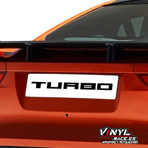 Cubre Matrículas Turbo-Body Shop-VinylRace.es