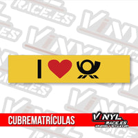 Cubre Matrículas Love Deutsche Post-Body Shop-VinylRace.es
