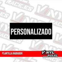 Plantilla Radiador Personalizado - Vinyl Race
