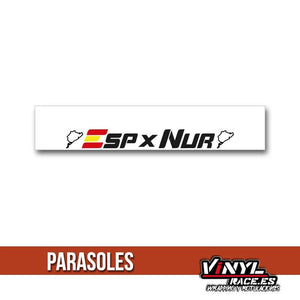 Parasol Españoles por Nürburgring 2019-Parasoles-VinylRace.es