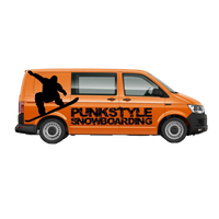 Camper Van Punk Style Snowboarding
