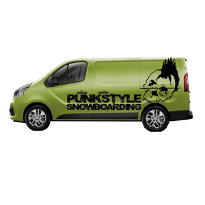 Camper Van Punk Style Skull